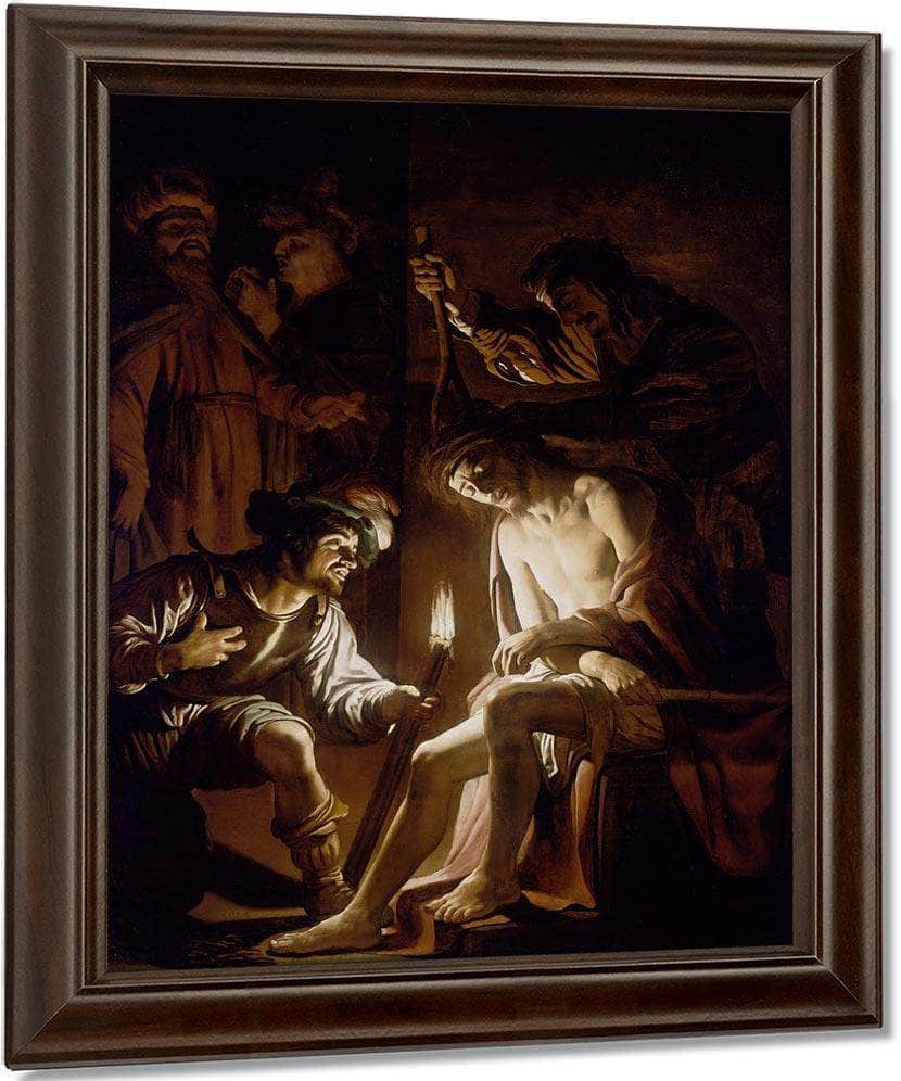 Christ Crowned With Thorns By Gerrit Van Honthorst Fine Art Print