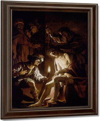Christ Crowned With Thorns By Gerrit Van Honthorst Fine Art Print
