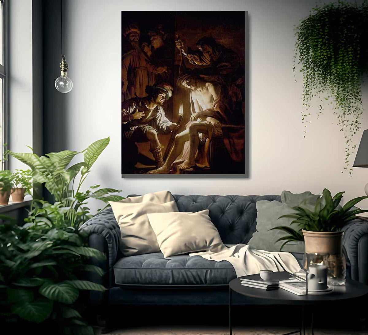 Christ Crowned With Thorns By Gerrit Van Honthorst Fine Art Print