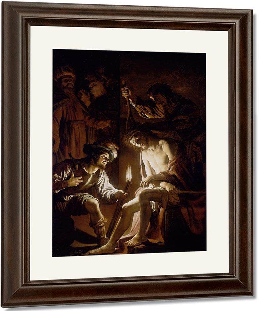 Christ Crowned With Thorns By Gerrit Van Honthorst Fine Art Print