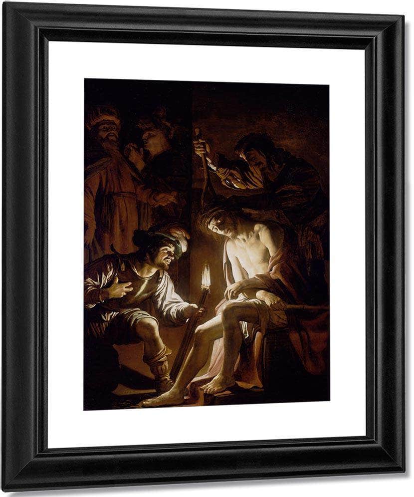 Christ Crowned With Thorns By Gerrit Van Honthorst Fine Art Print