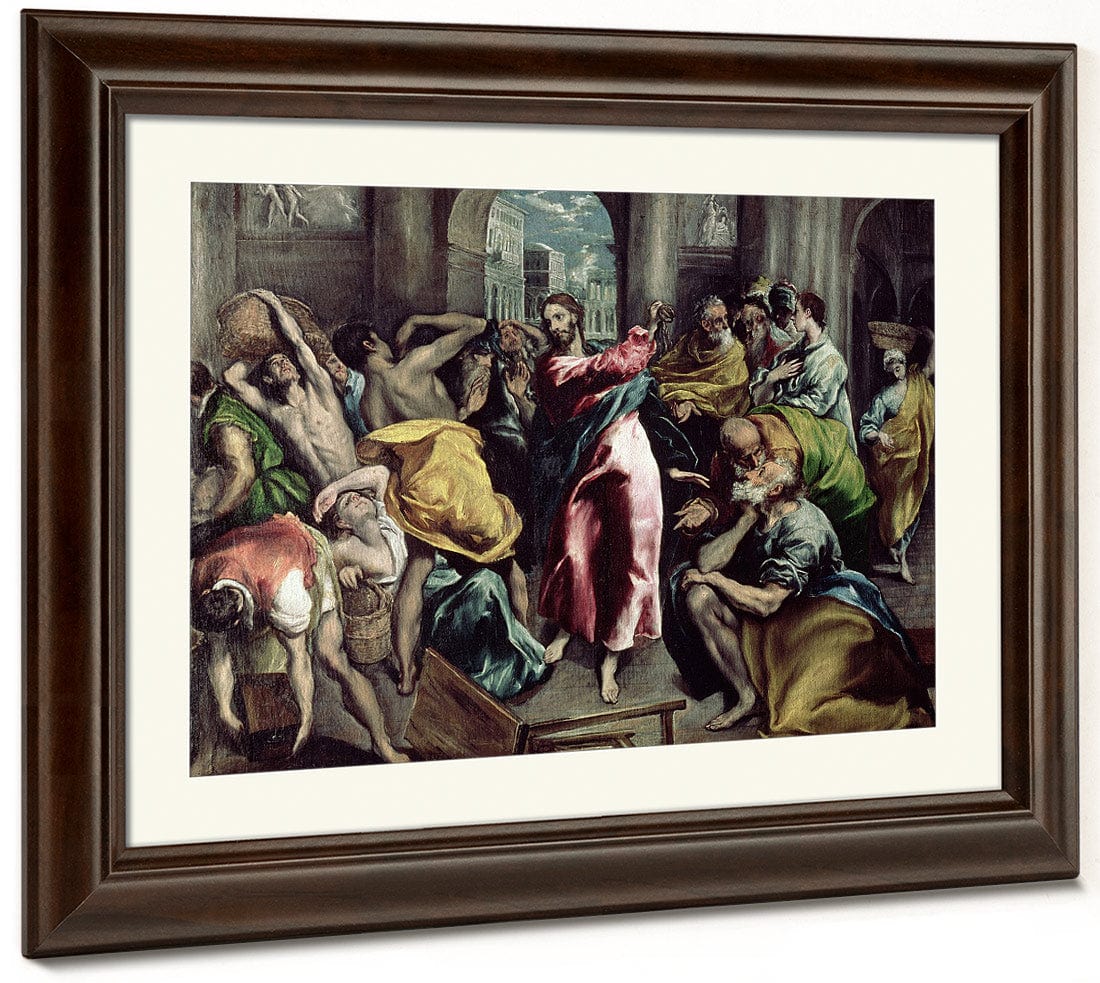 Christ Driving The Traders From The Temple By El Greco Fine Art Print