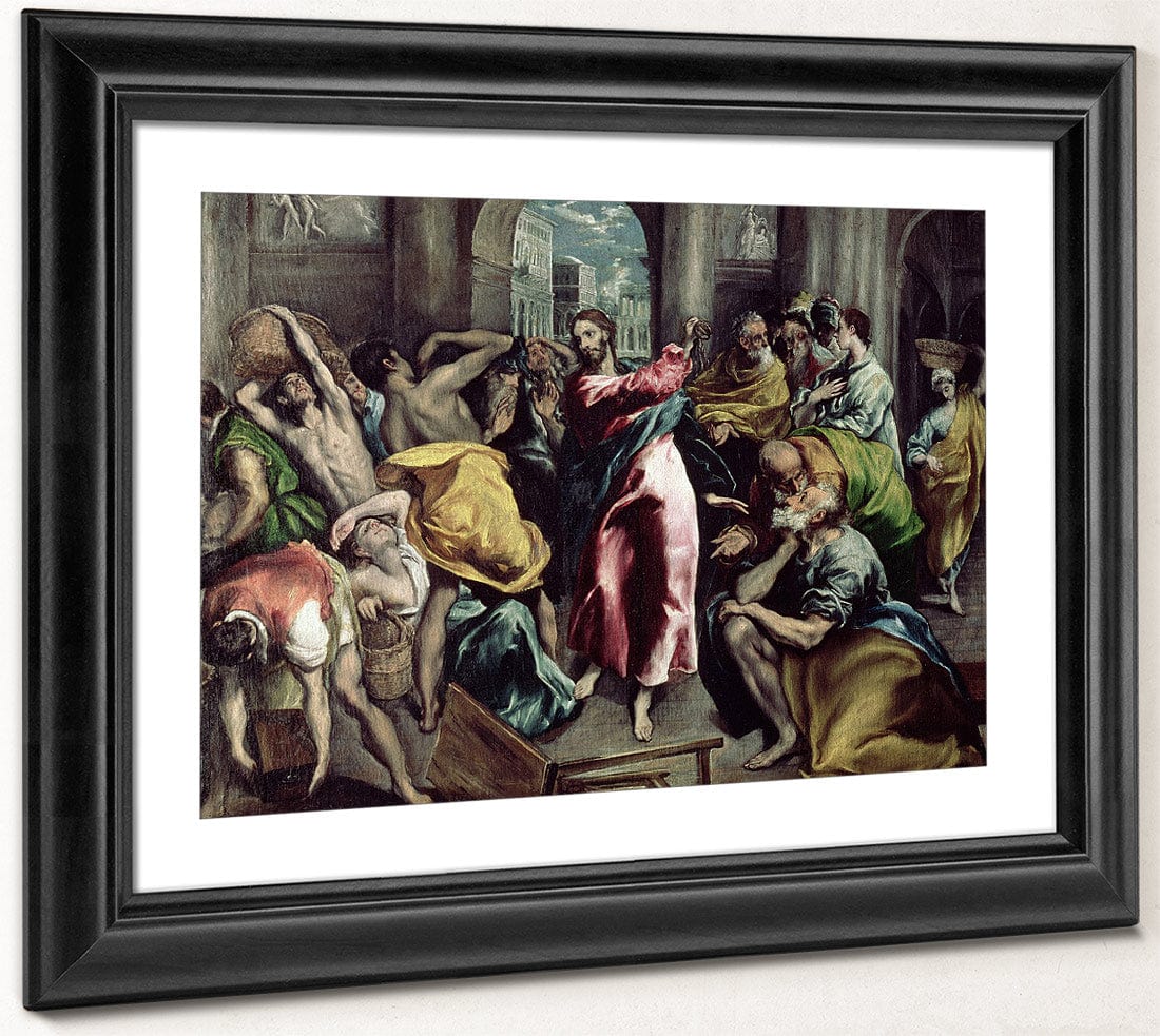 Christ Driving The Traders From The Temple By El Greco Fine Art Print