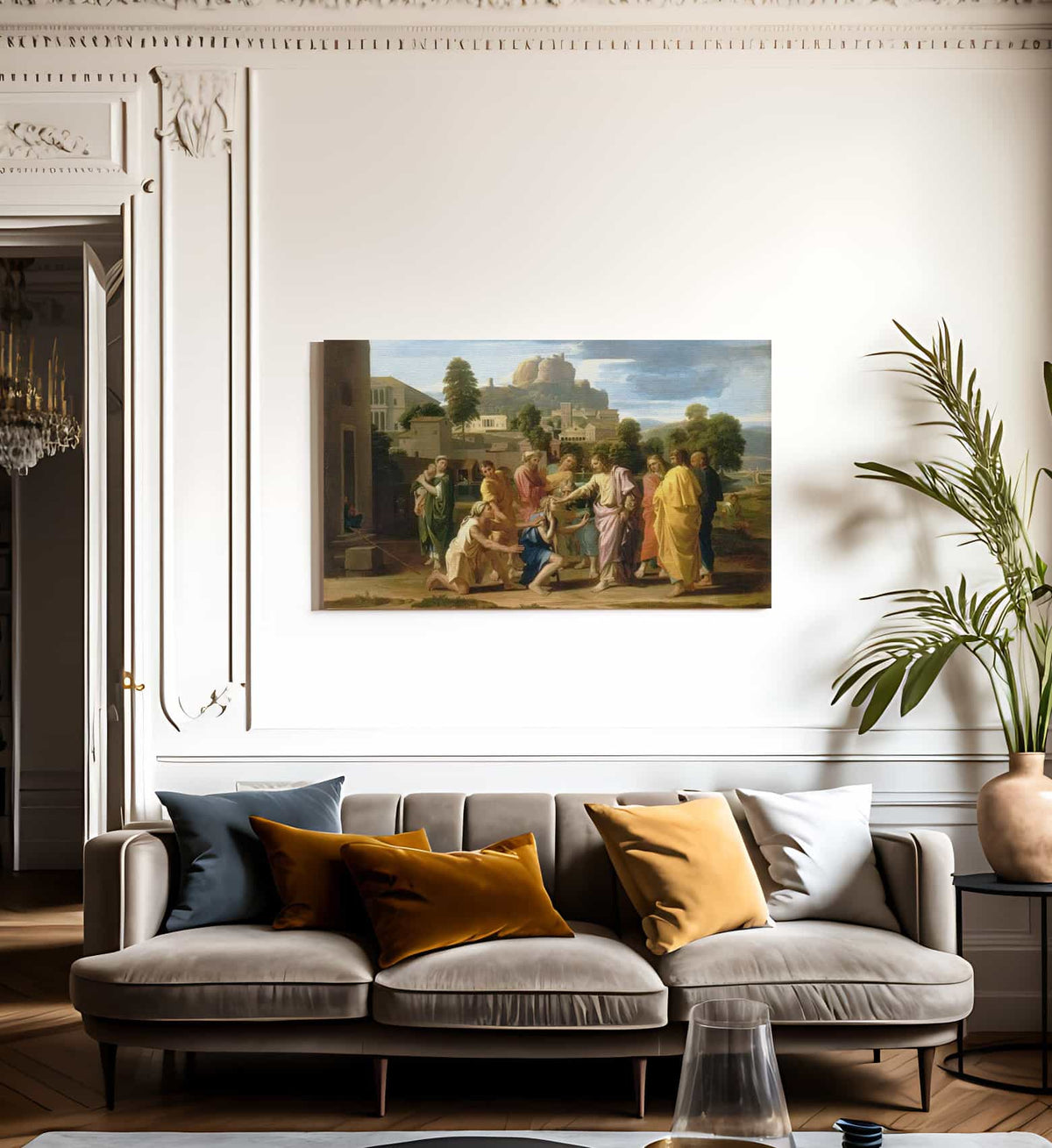 Christ Healing The Blind By Nicholas Poussin Fine Art Print