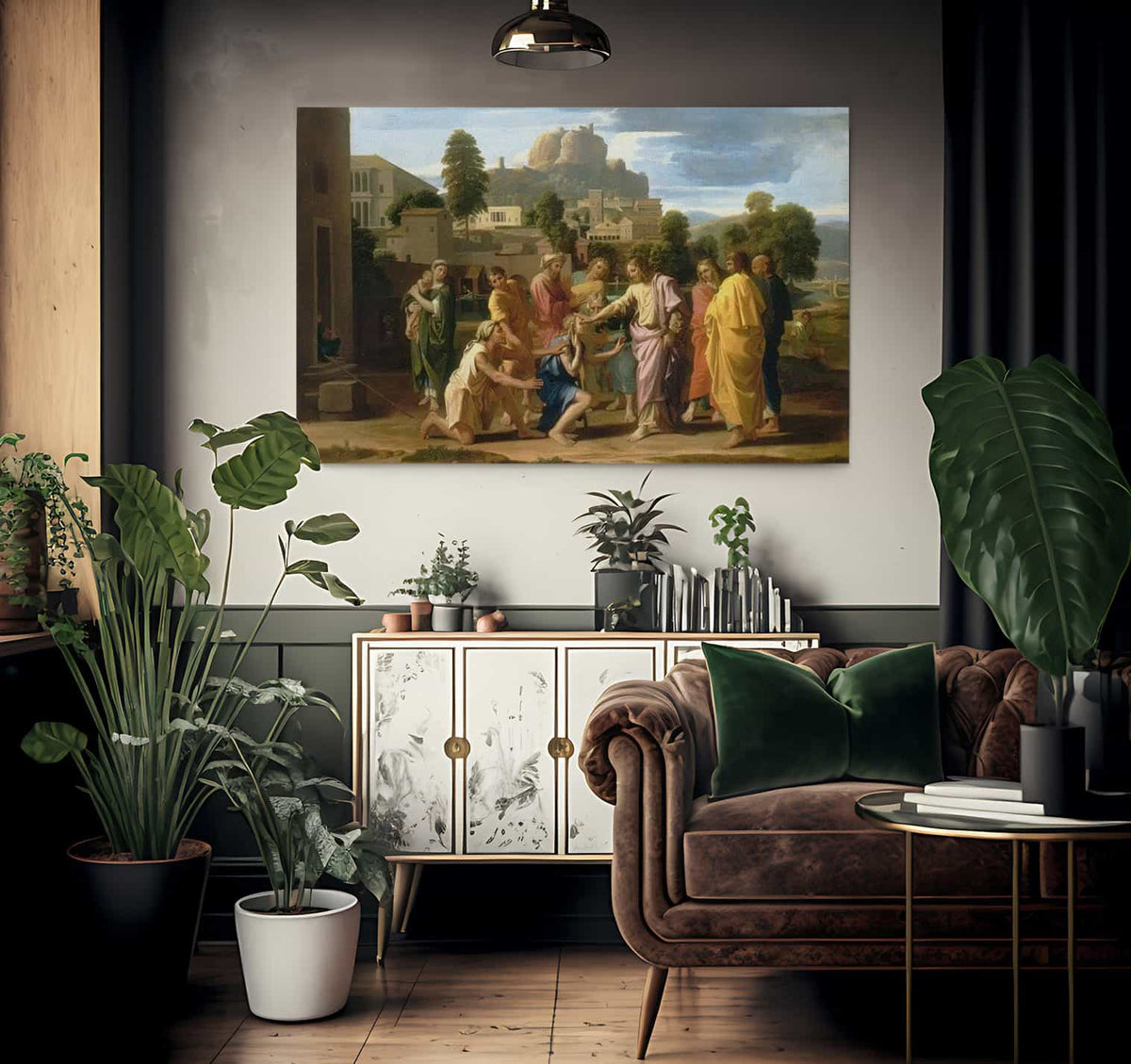 Christ Healing The Blind By Nicholas Poussin Fine Art Print