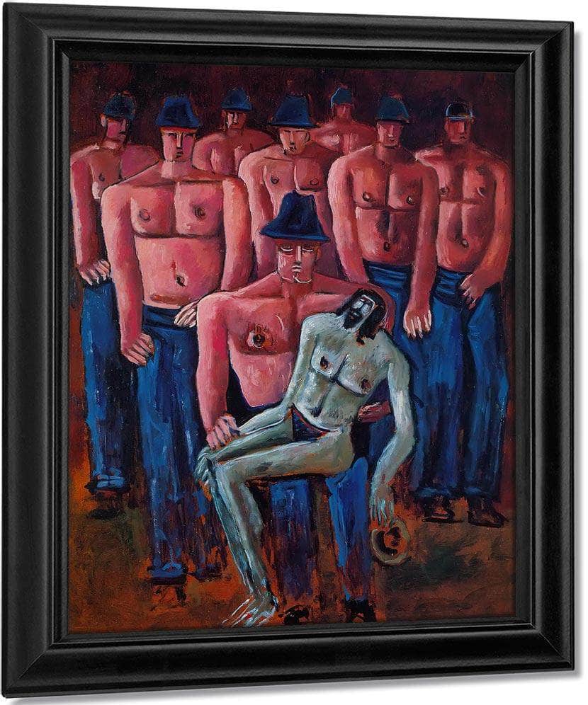Christ Held My Half Naked Men By Marsden Hartley Fine Art Print