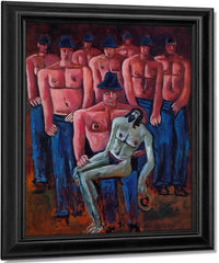 Christ Held My Half Naked Men By Marsden Hartley Fine Art Print