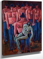 Christ Held My Half Naked Men By Marsden Hartley Fine Art Print