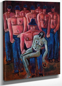 Christ Held My Half Naked Men By Marsden Hartley Fine Art Print