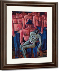 Christ Held My Half Naked Men By Marsden Hartley Fine Art Print
