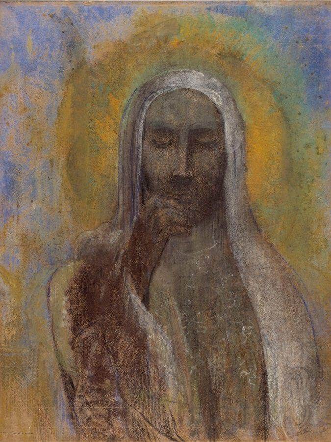 Christ In Silence 1897 By Odilon Redon Fine Art Print