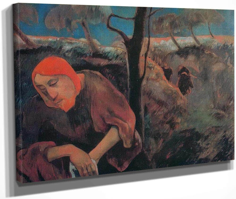 Christ In The Garden Of Olives By Paul Gauguin Fine Art Print