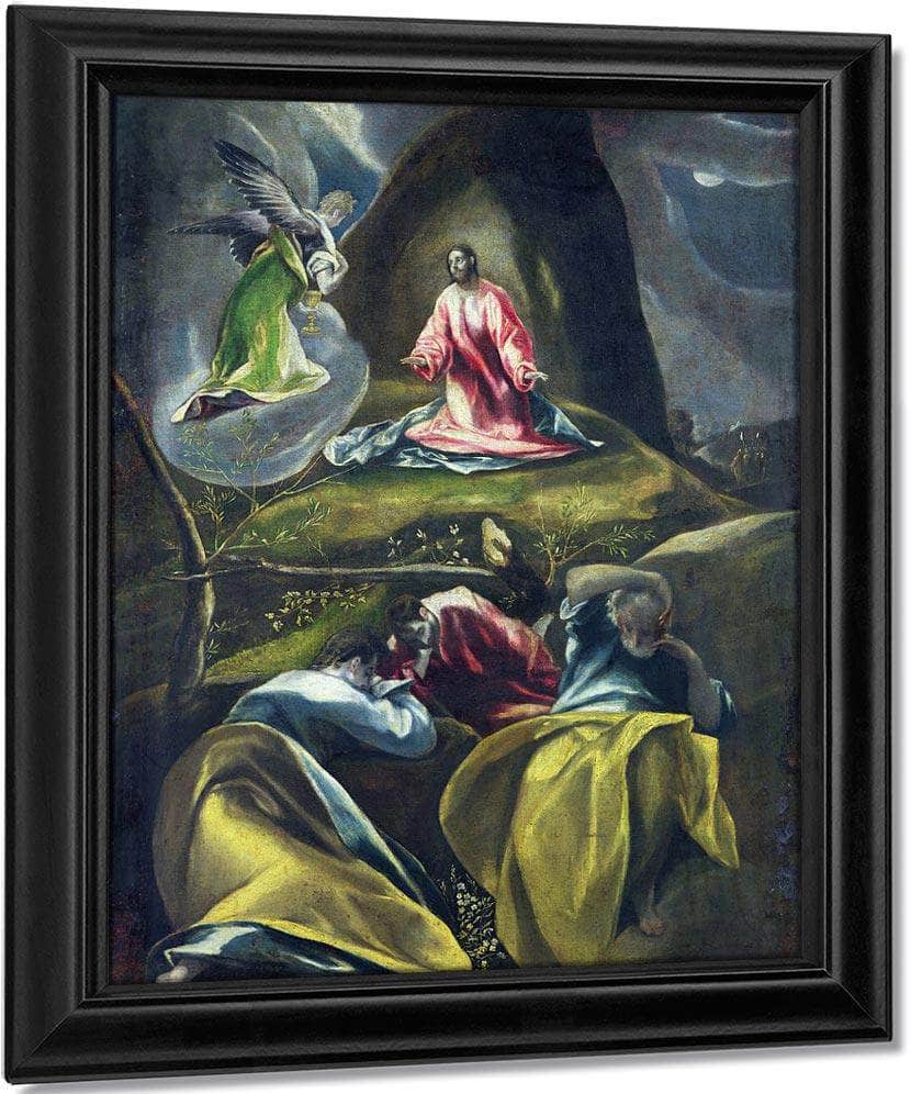 Christ In The Garden Of Olives (Oil On Canvas) By El Greco Fine Art Print