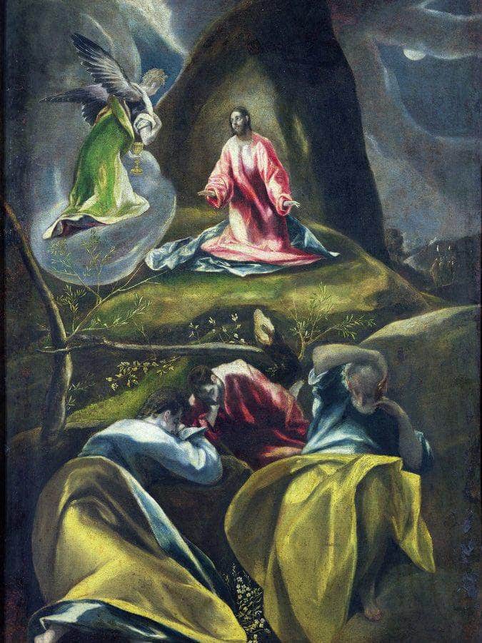 Christ In The Garden Of Olives (Oil On Canvas) By El Greco Fine Art Print