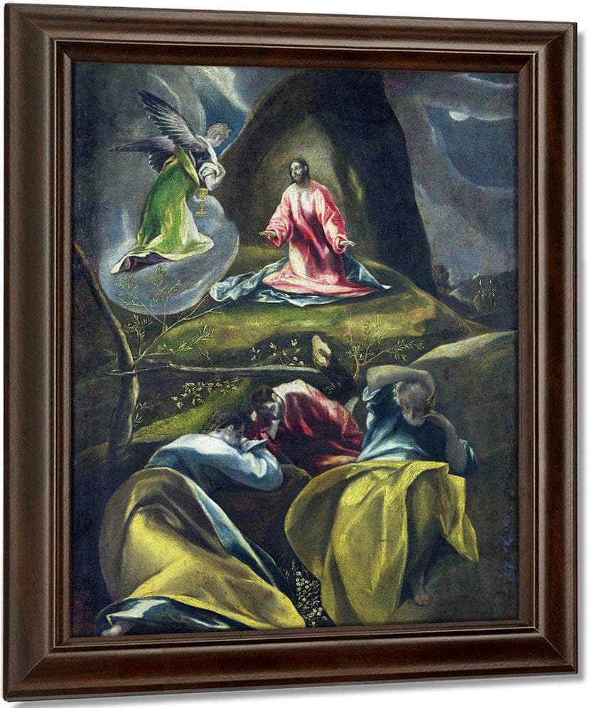 Christ In The Garden Of Olives (Oil On Canvas) By El Greco Fine Art Print