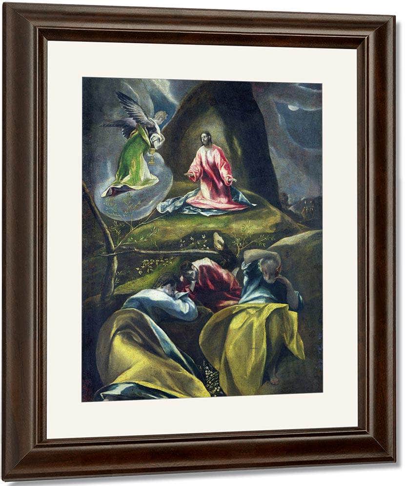 Christ In The Garden Of Olives (Oil On Canvas) By El Greco Fine Art Print