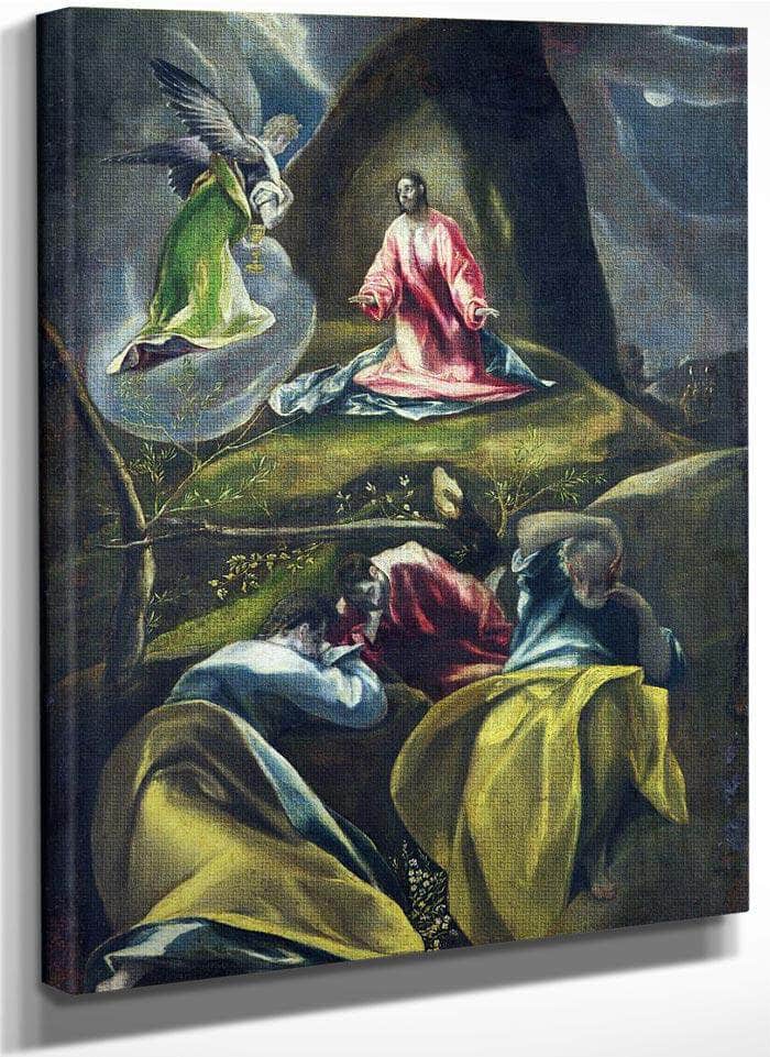 Christ In The Garden Of Olives (Oil On Canvas) By El Greco Fine Art Print