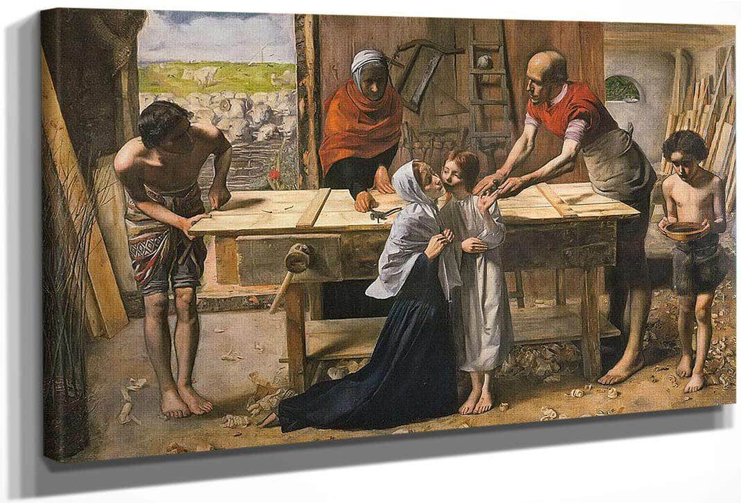 Christ In The House Of His Parents By John Everett Millais Fine Art Print