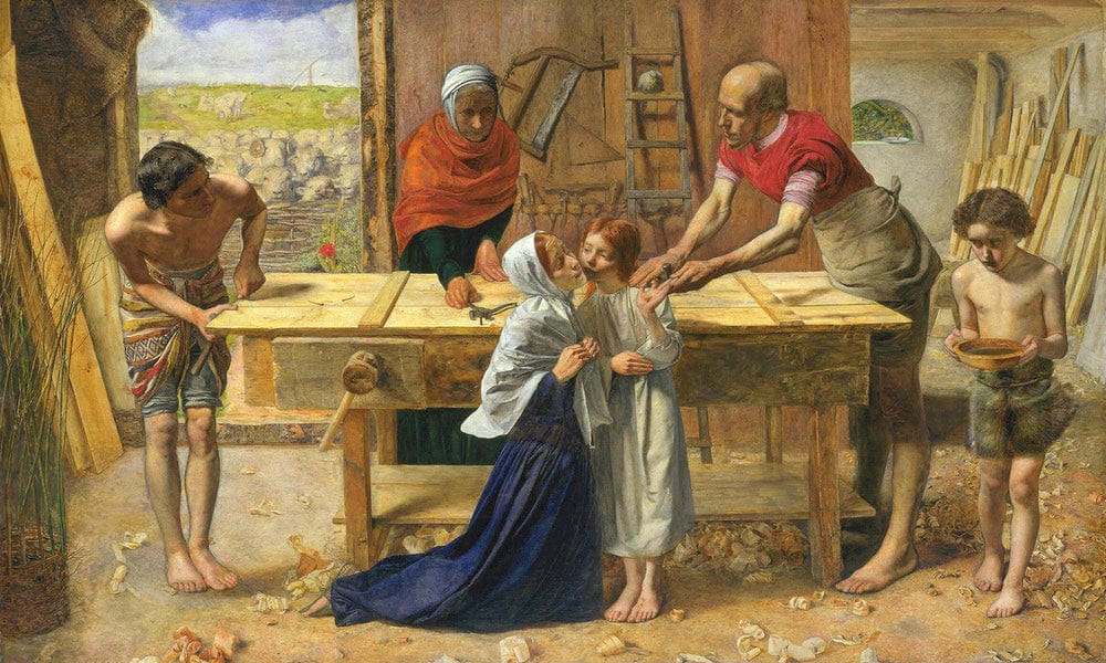 Christ In The House Of His Parents The Carpenters Shop 1849 1850 86 4X139 7Cm Tate Britain By John Everett Millais Fine Art Print