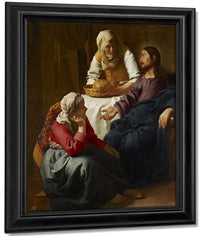 Christ In The House Of Martha And Mary 1656 By Johannes Vermeer Fine Art Print