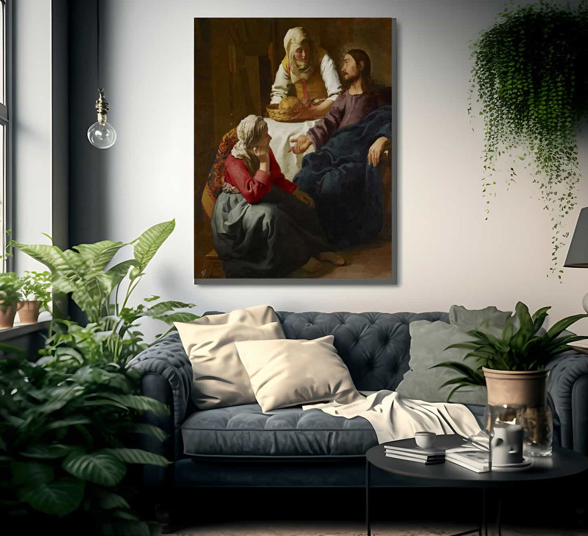 Christ In The House Of Martha And Mary 1656 By Johannes Vermeer Fine Art Print