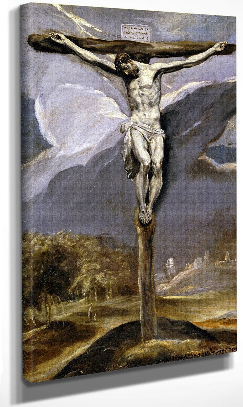 Christ On The Cross By El Greco Fine Art Print