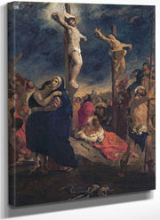 Christ On The Cross By Ferdinand Victor Eugene Delacroix Fine Art Print
