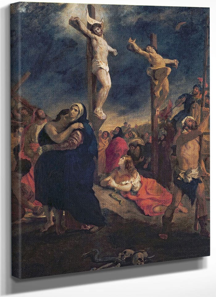 Christ On The Cross By Ferdinand Victor Eugene Delacroix Fine Art Print