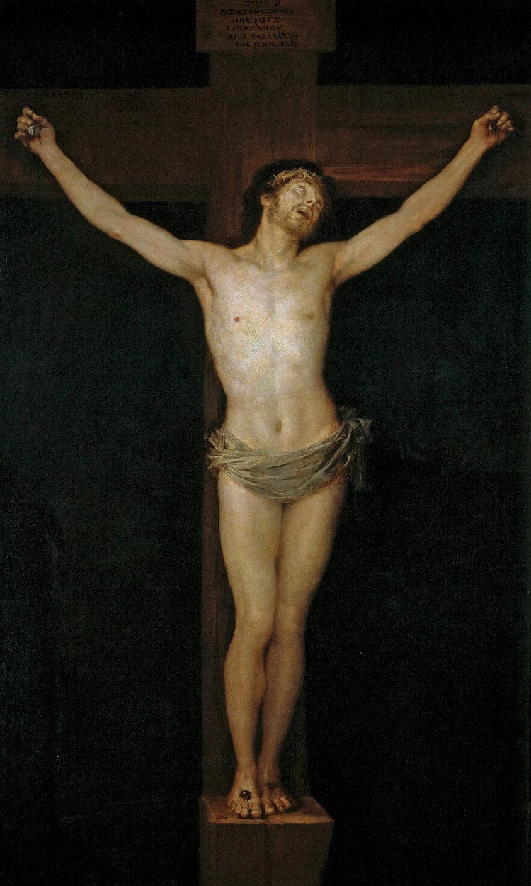 Christ On The Cross By Francisco De Goya Fine Art Print