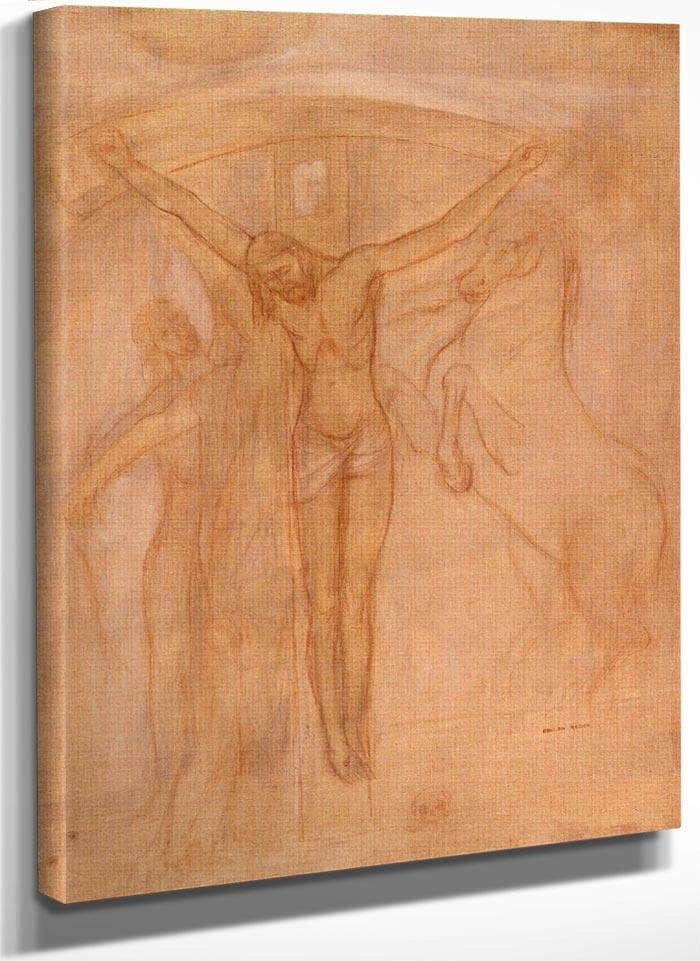 Christ On The Cross By Odilon Redon Fine Art Print