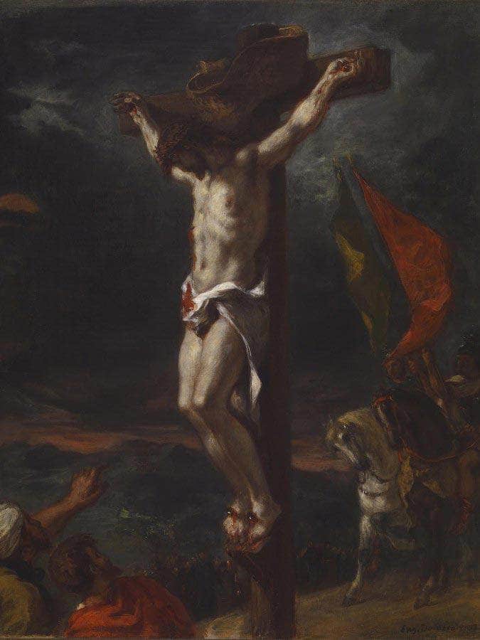 Christ On The Cross Eugene Delacroix Fine Art Print