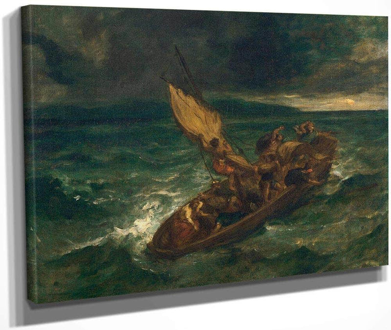 Christ On The Sea Of Galilee By Eugene Delacroix Fine Art Print