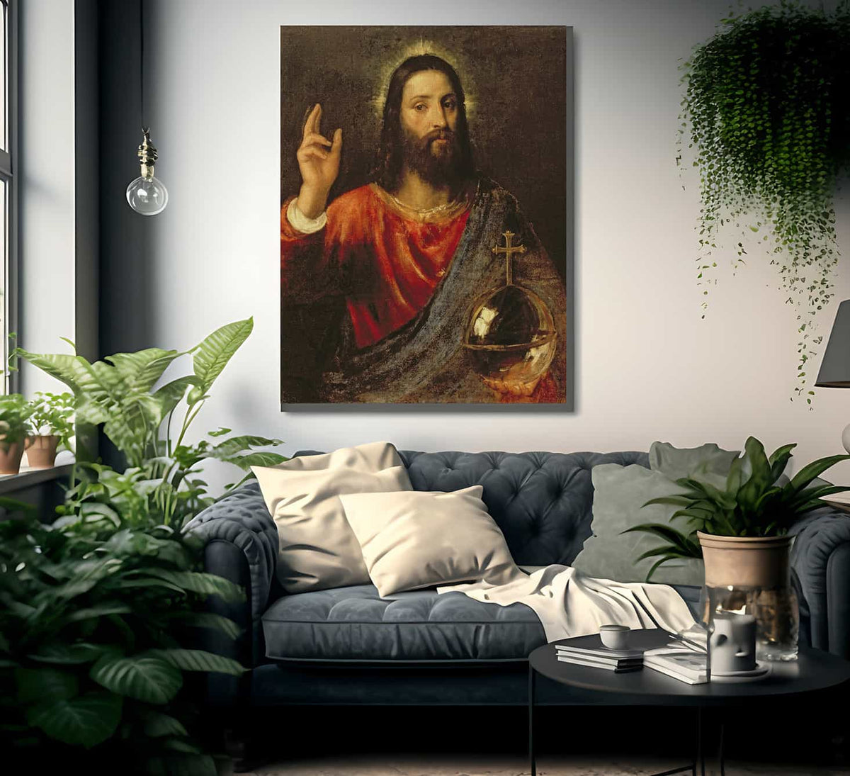 Christ Saviour By Titian Fine Art Print