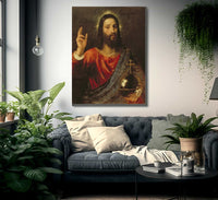 Christ Saviour By Titian Fine Art Print