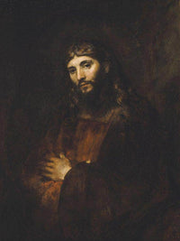 Christ With Arms Folded By Rembrandt Fine Art Print