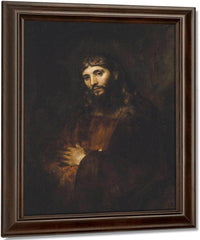 Christ With Arms Folded By Rembrandt Fine Art Print