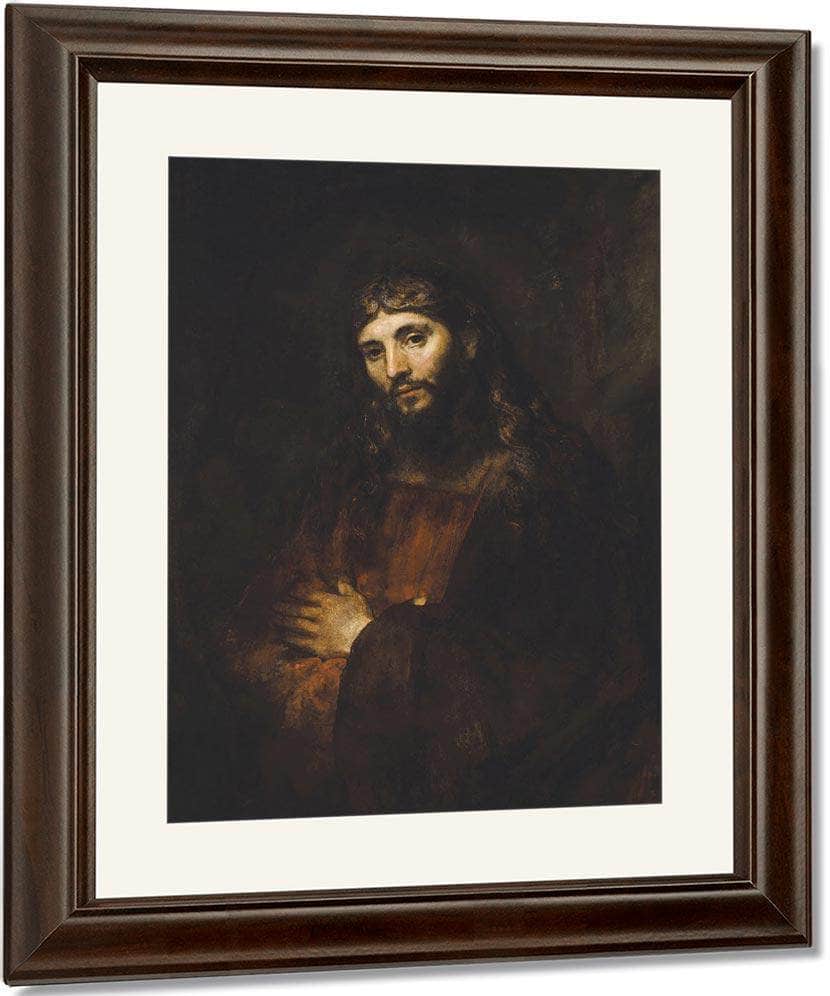 Christ With Arms Folded By Rembrandt Fine Art Print
