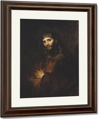 Christ With Arms Folded By Rembrandt Fine Art Print