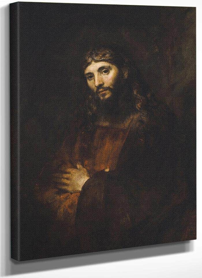 Christ With Arms Folded By Rembrandt Fine Art Print
