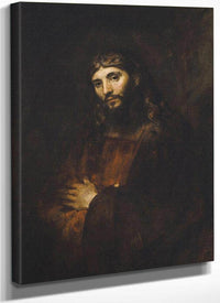 Christ With Arms Folded By Rembrandt Fine Art Print