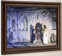 Christ With The Canaanite Woman And Her Daughter By Henry Ossawa Tanner Fine Art Print