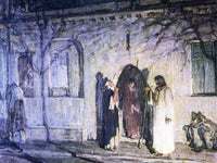 Christ With The Canaanite Woman And Her Daughter By Henry Ossawa Tanner Fine Art Print