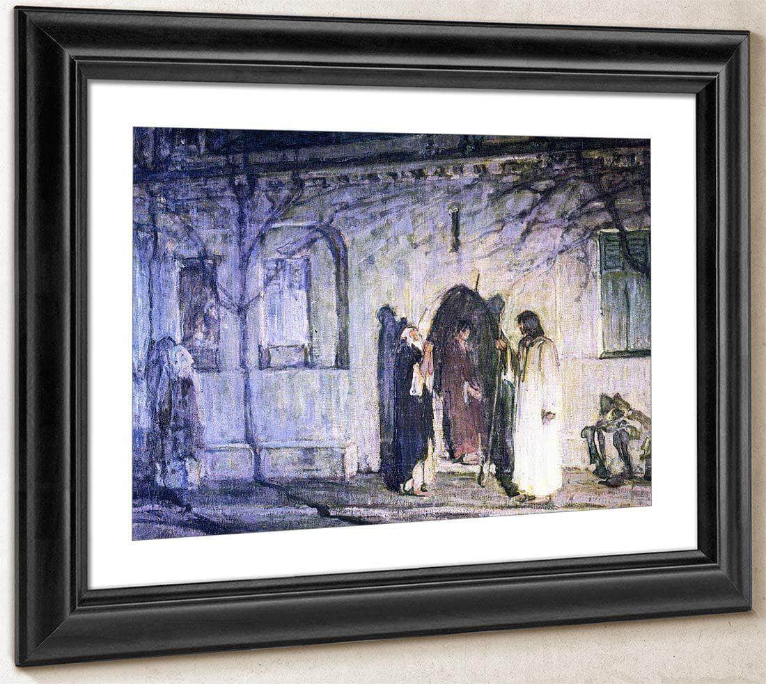 Christ With The Canaanite Woman And Her Daughter By Henry Ossawa Tanner Fine Art Print