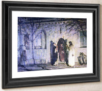 Christ With The Canaanite Woman And Her Daughter By Henry Ossawa Tanner Fine Art Print