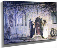 Christ With The Canaanite Woman And Her Daughter By Henry Ossawa Tanner Fine Art Print