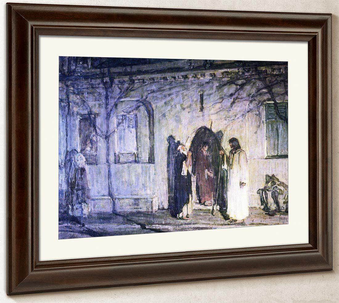 Christ With The Canaanite Woman And Her Daughter By Henry Ossawa Tanner Fine Art Print