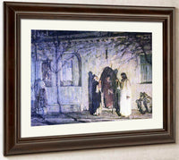 Christ With The Canaanite Woman And Her Daughter By Henry Ossawa Tanner Fine Art Print