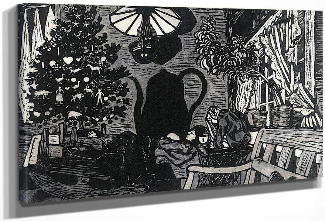 Christmas Eva At Sandelstrand By Nicolai Astrup Fine Art Print