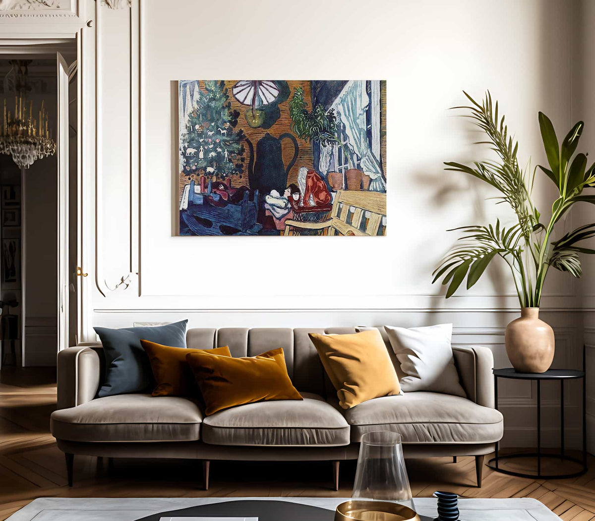 Christmas Eve And Sandalstrand By Nicolai Astrup Fine Art Print