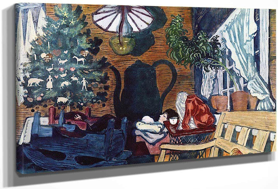 Christmas Eve And Sandalstrand By Nicolai Astrup Fine Art Print